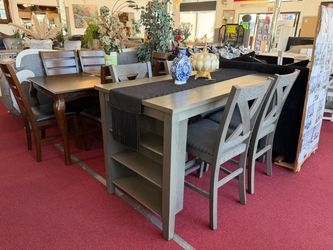 5pc Dining Set with Shelf
