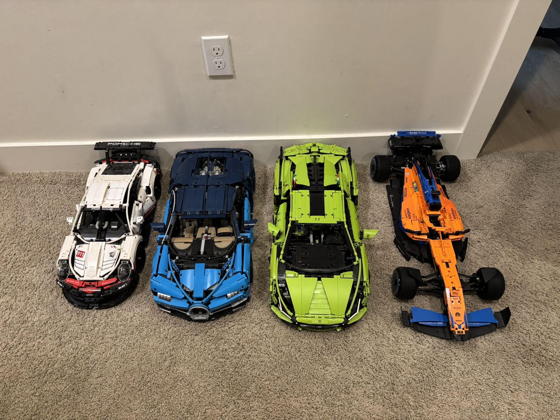 Lego Bugatti, Porsche, Lamborghini, McLaren