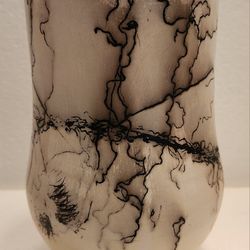Signed Horse Hair Vase