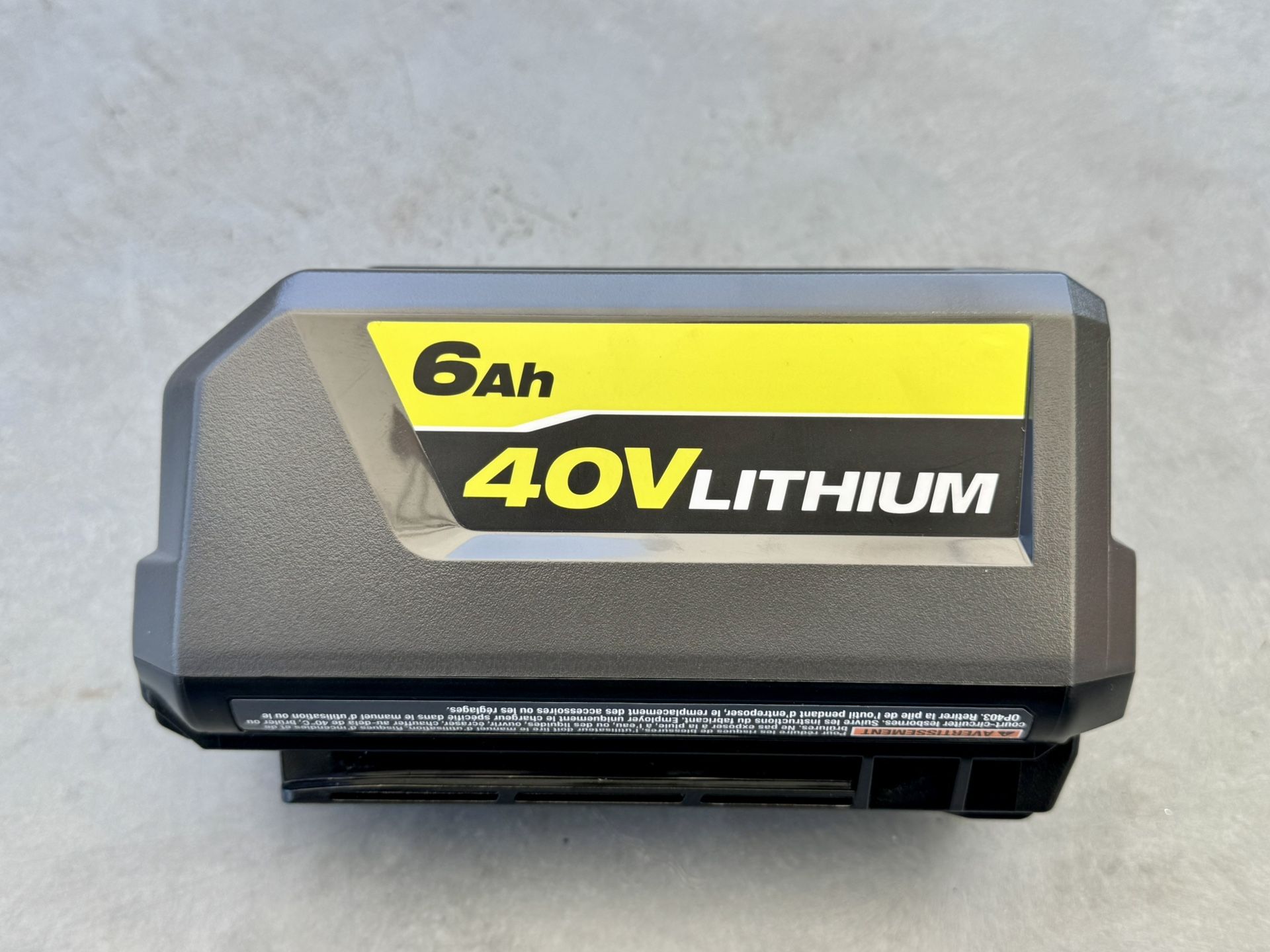 Brand New Ryobi 40V Volt Lithium-ion 6.0 Ah High Capacity Battery Op40605