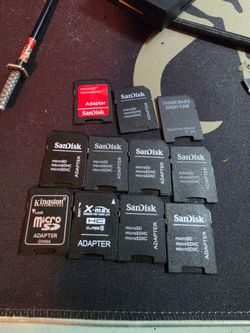 MicroSD to SD Card Adapters – SanDisk, Kingston, Thinkware – $1 Each