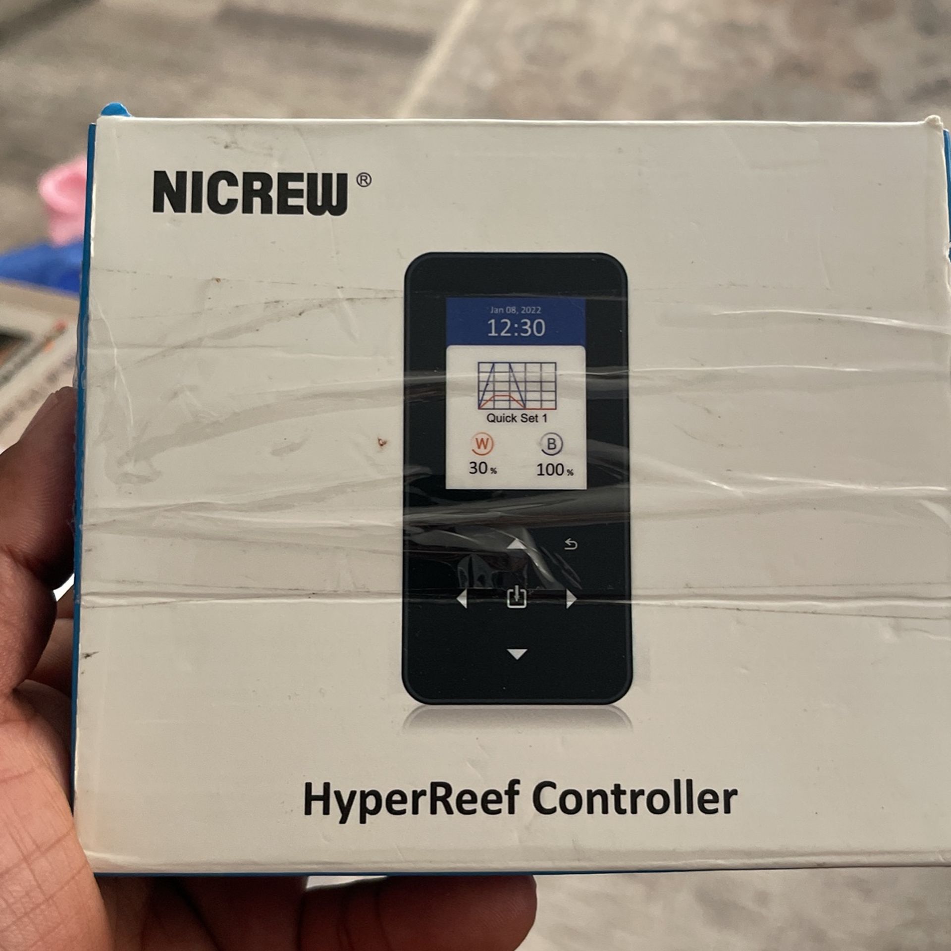 NICREW HyperReef Gen 1 Controller, 5 Channels Adjustable, Touch Button Control, 2.4 in LCD Screen, with Daisy Chain Function