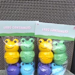 New Target 4 Pack x2 Frog Plastic Treat Boxes