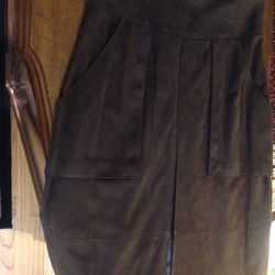Akris Lamb Suede Skirt