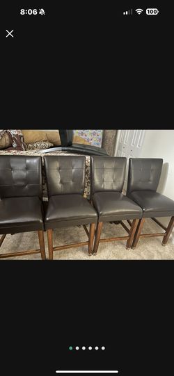 Set Of 4 Counter Height Chairs