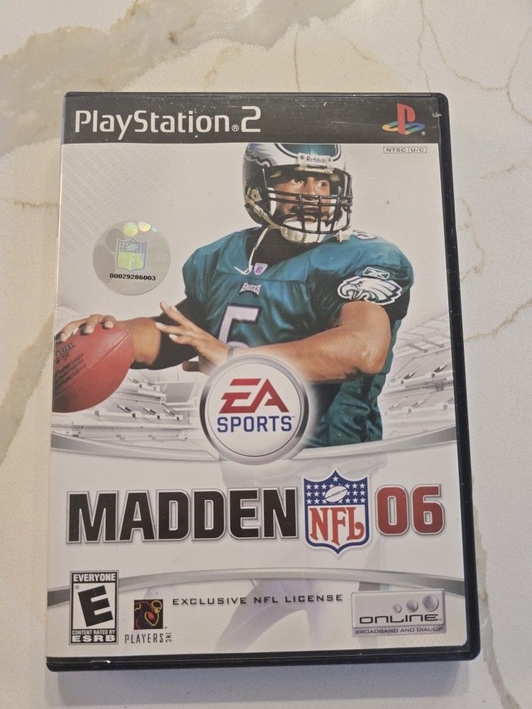 Madden NFL 06 (PS2 Sony PlayStation 2, 2005) Complete with Manual