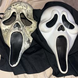 Vintage Scream Ghost Face Mask  Easter Unlimited Brand Both for $40 Or $25 Each 
