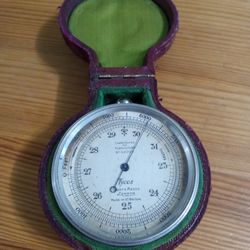 VINTAGE BAROMETRIC POCKET PRESSURE DIAL TYCOS SHORT & MASON GREAT BRITAIN 
