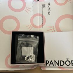 Pandora Triple Stone Heart Bracelet 6.3 In