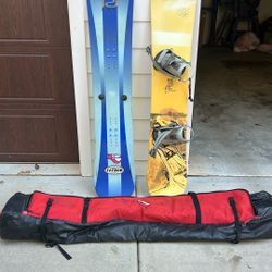 Snowboards And Carry Bag