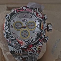Invicta Men  Bolt Zeus Hydroplated Graffiti Watch
