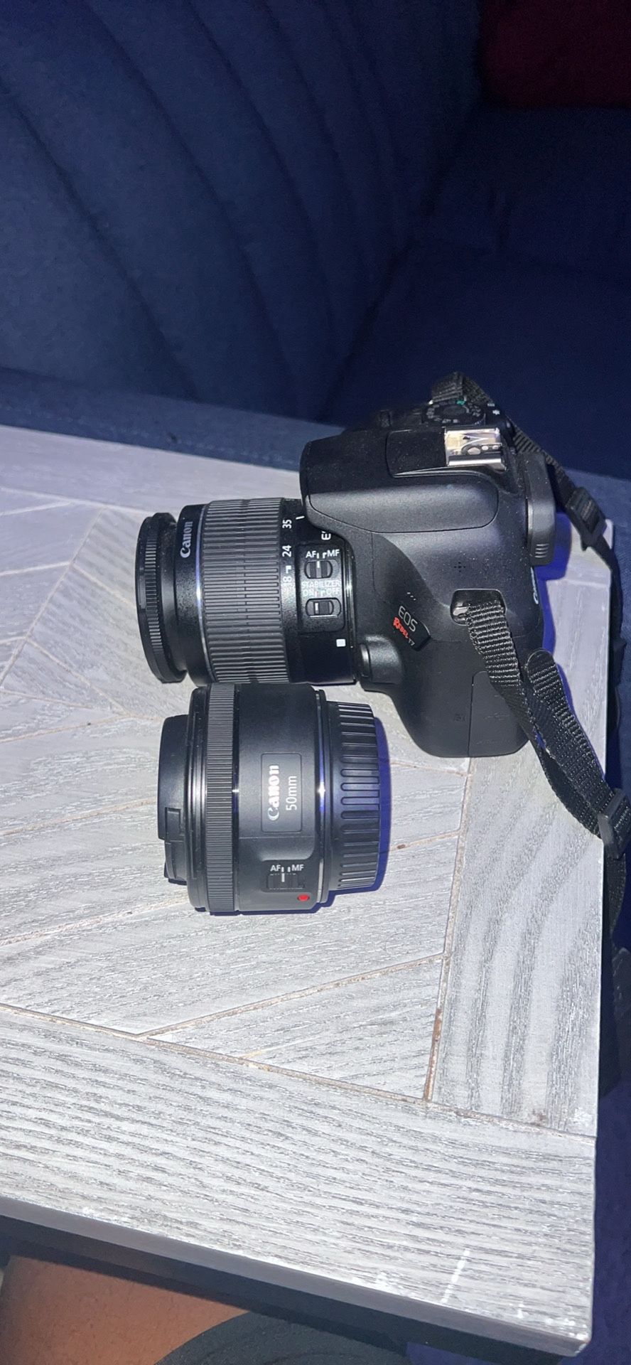 Canon Rebel T7 With 50mm Lens