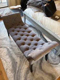 Tufted Velvet Upholstered Bench