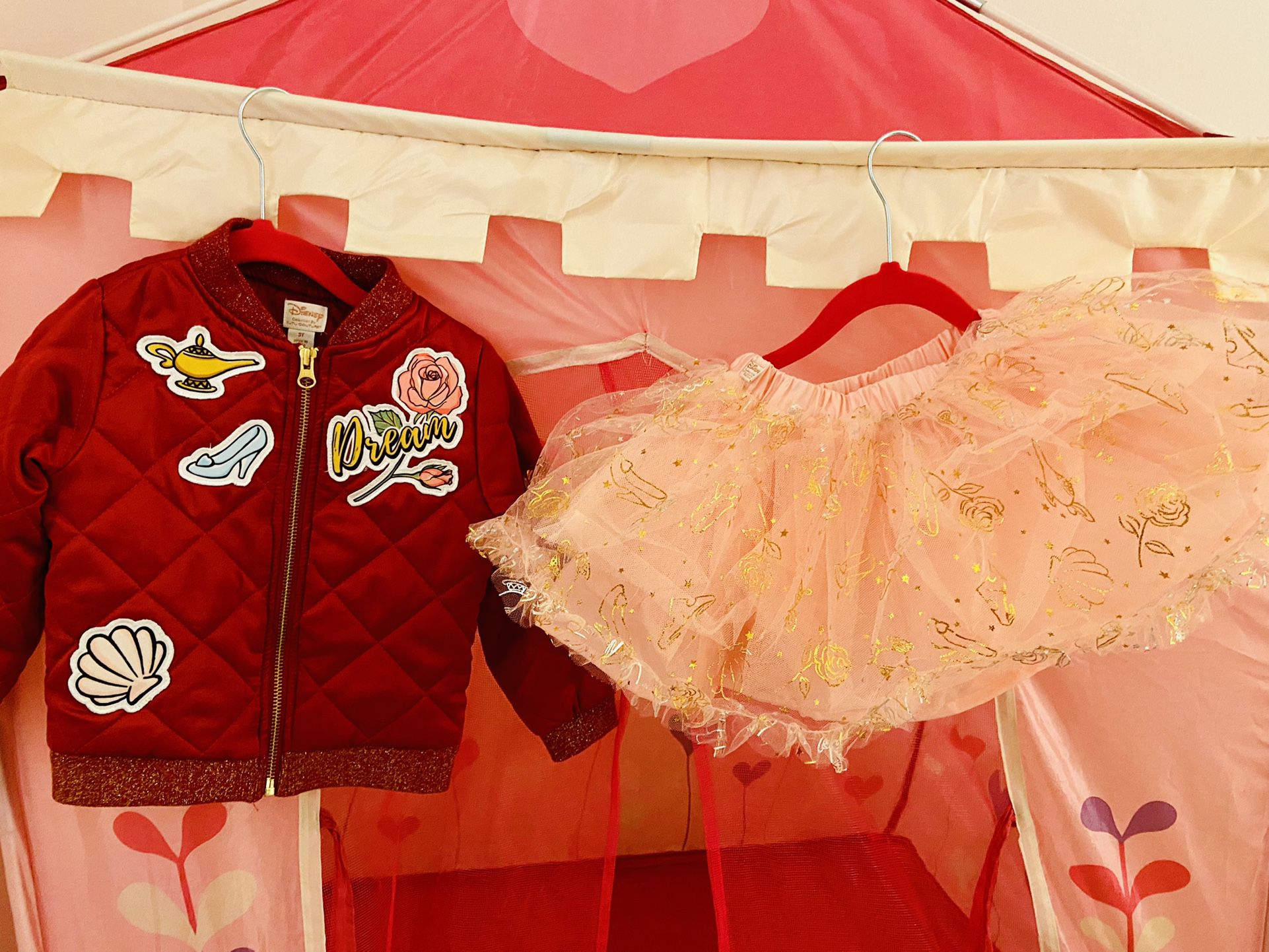 Disney 3T Jasmine Themed Jacket and Tulle Skirt