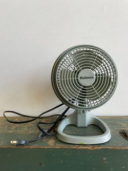Vintage Blue Electric Table Fan