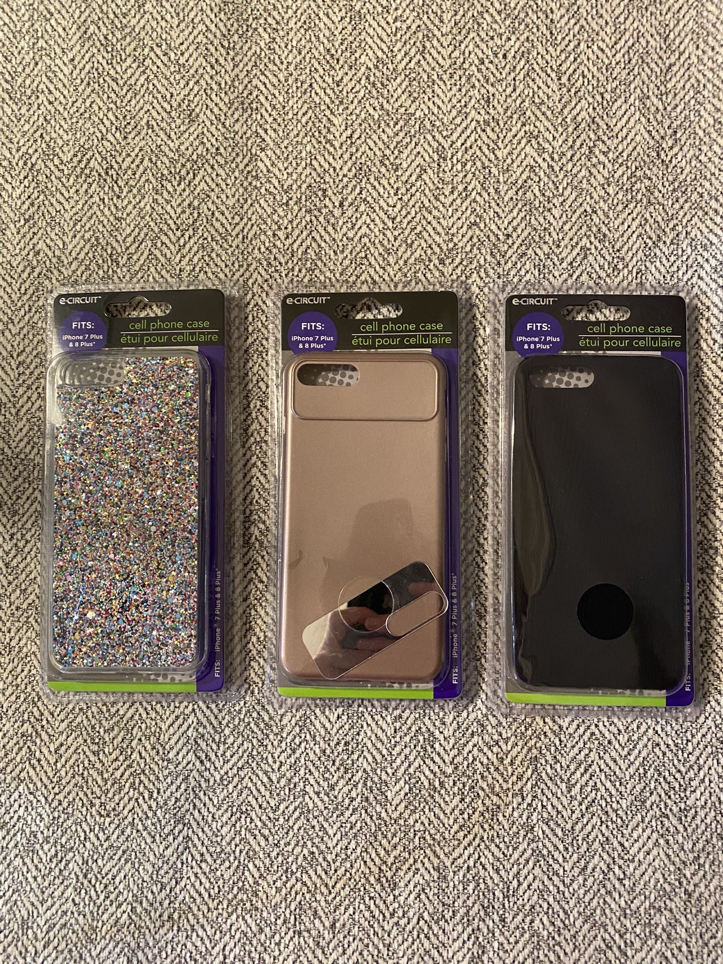 3 NEW iPhone cases fits 7 Plus and 8 Plus