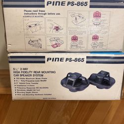 Vintage Pine PS-865 Car Speakers | 150W 5.5” 2-Way System (New in Box)