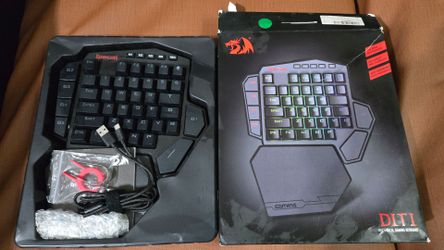 Redragon K585 DITI Wired One-Handed RGB Mechanical Gaming Keyboard, 42 Keys Type-C Professional Gaming Keypad w/Upgraded Hot-Swappable Socket, 7 Onboa