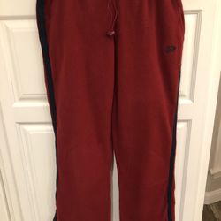 American Eagle Red Fleece Sweatpants 