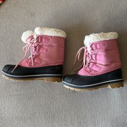 Pink Snow Boots Size 13 Kids 