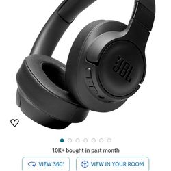 JBL Tune 710BT Wireless Over-Ear - Bluetooth Headphones with Microphone, 50H Battery, Hands-Free Calls, Portable (Black), Medium

