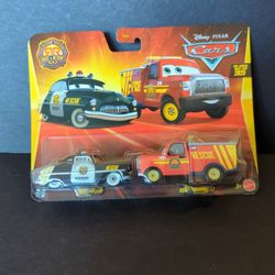 Disney Pixar Cars Race And Rescue 2 Pack Sheriff/Adam Roadriguez 