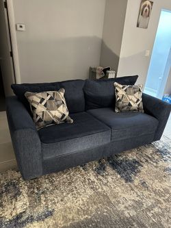 Blue Loveseat