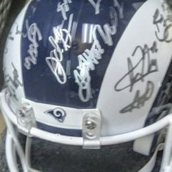 NFL Rams 2018 Team Signed Helmet