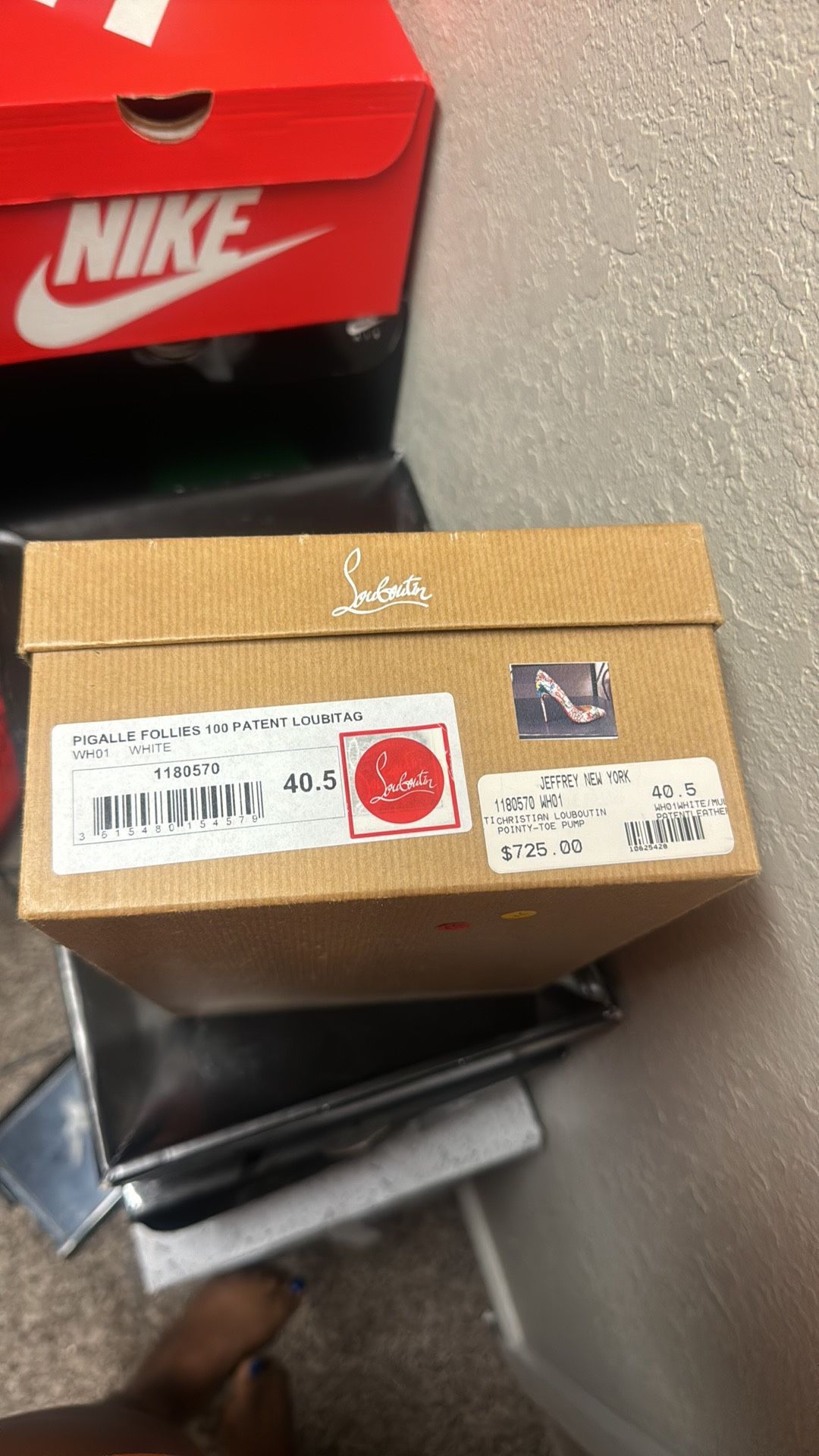 christian louboutin pigalle follies 100 Patent Loubitag