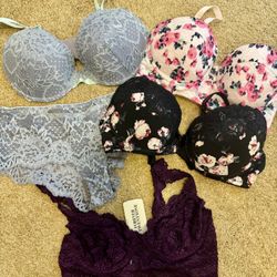 Lot (20) Bras Bralette Panties Garter Lingerie Swim top bikini