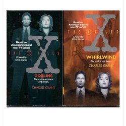 Vintage 'The X~Files' Set of 2 Paperback Novels: 'Goblins & Whirlwind'