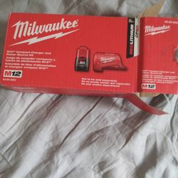 New In Box M12  Milwaukee Charger And Battery 