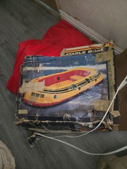 Large inflatable boat. Never used it myself. Got it at a yard sale.20