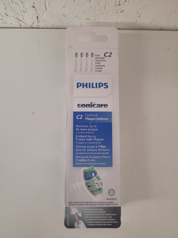 4 Pack Genuine Philips Sonicare C3 Premium Plaque Defense Toothbrush Heads