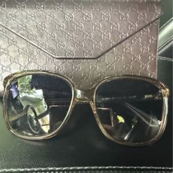 Authentic Gucci, Sunglasses With Gucci Carrying Case