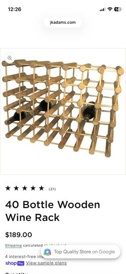 JK Adam’s wine rack