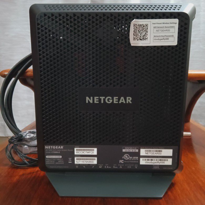 Netgear WiFi Router. Model C7000v2
