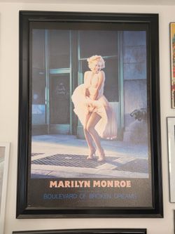 Marilyn Monroe Boulevard of Broken Dreams Fine Art Painted Print