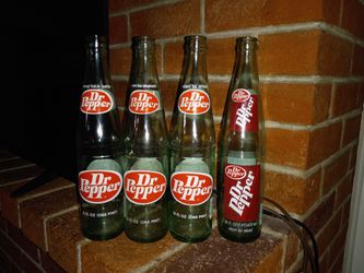 Vintage  Dr.pepper 16oz Bottles