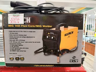 Klutch MIG 140i Flux - Core / MIG Welder For Sale!! 