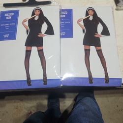  NEW 2 NPIECE  NUN COUSTOME  LARGE  10-12