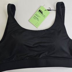 Knix KT Double Scoop Bikini Top Black NEW WHIT TAGS Size S