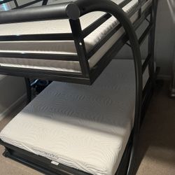 Full Over Full Bunk Beds With Mattresses 