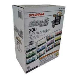 Sylvania 200 light Stay Lit Platinum Mini Lights w/ remote