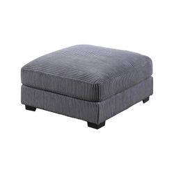 Large Gray Ottoman 