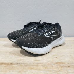 BROOKS Women's Glycerin 20 Running Shoes (8W) Black/White/Alloy