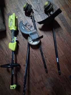 Ryobi 40v weed eater w 3 attachment