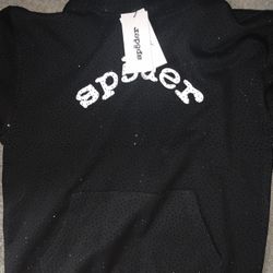 VVS Black Rhinestone Sp5der hoodie (Brand new) never worn with tags.