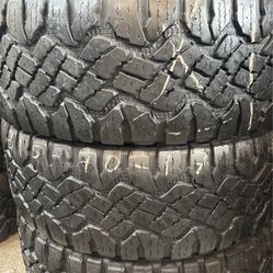 Set of Tires (4) LT315-70-17 Goodyear