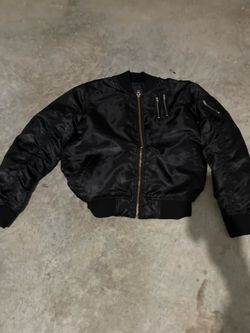 Black bomber jacket